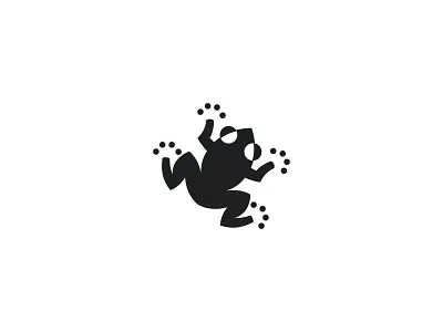 Froggie alex seciu branding forg logo frog logo design logo designer negative space