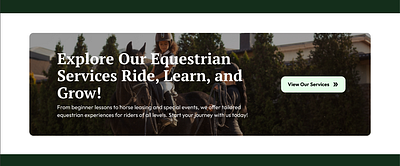 🏇 Equestrian Services Website UI 🌿 2025 branding dribbble equestrian minimaldesign ui userinterface ux webdesign webdesigner