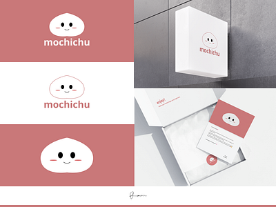 Soft, Sweet, and Playful – Mochi Inspired Logo branding cutest graphic design logo pink sweet visual