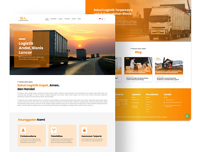 Sekawan Utama Logistic - Logistic Services Website branding graphic design logo ui