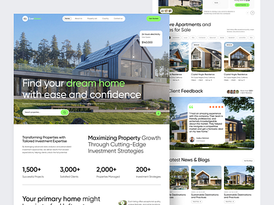 Real Estate Website design figma figma template figma uiux framer landing page design latest design modern website design real estate real estate website sajiburuxui ui ux design web design web ui design website design