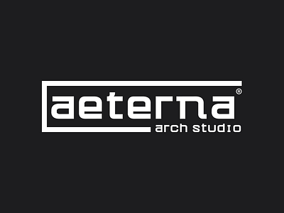 AETERNA arch studio - Logo architecture branding graphic design illustration logo vector