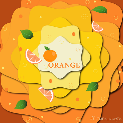 Orange animation artwork beautiful branding design digitalart digitalsketch fruits illustration oranges wallpaper