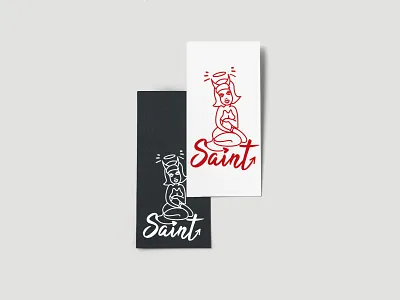 Logotype for "Saint" alexandra miracle angel brand branding design fashion god godness graphic design illustration logo logotype saint typography
