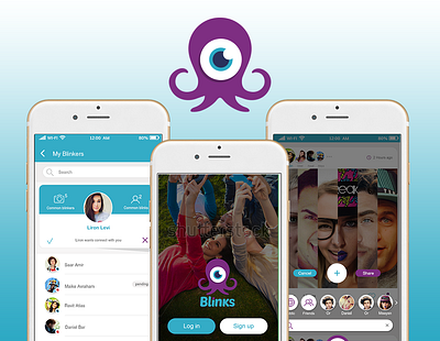 Blinker android app app development design graphic design ios app logo ux