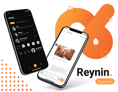 Reynin - Video, Audio & Text Messaging Application android app app development design graphic design ios app logo ui ux