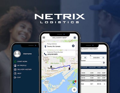 Netrix Logistics android app app development design graphic design ios app logo ui ux