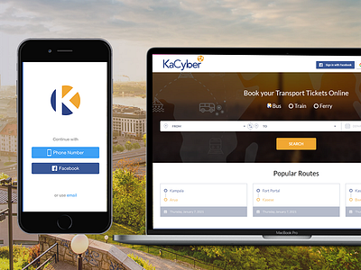 KaCyber - Ticket Booking Application android app app development design graphic design ios app logo ui ux