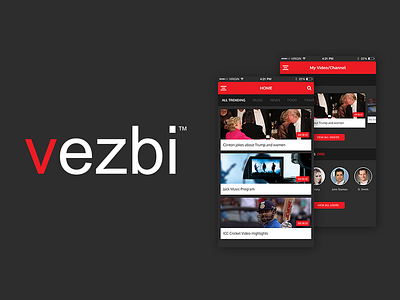 Vezbi - Vlog, Shop & SnipBits android app app development design graphic design ios app logo ui ux