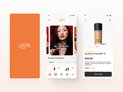 Cosmetic App - UltaBeauty Redesign android app beauty branding cosmetic design ios logo mobile mobile app product design ui ux ux ui