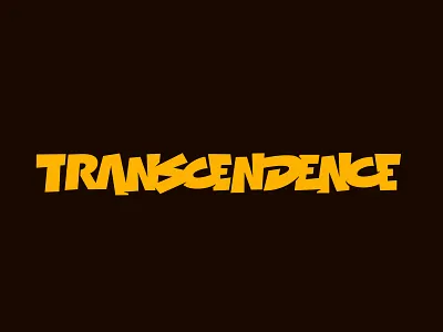 Transcendence branding clientwork custom lettering design digitalart hand drawn handdrawn handlettering illustration itsjerryokolo logo logo designer logodesign logotype nft p2e play2earn procreate realm typography