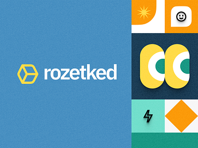 Rozetked – restyling branding illustration logo