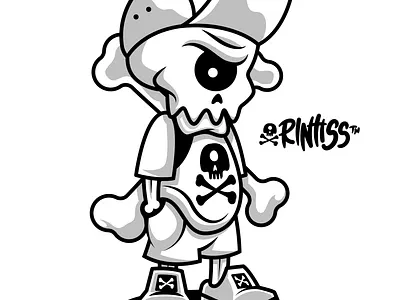 One-Eyed Wheelie branding design electric skateboard illustration illustrator mascot one wheel onewheel pev skate or die skateboard vector