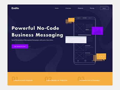 Emitto design illustration ui ux vector web website