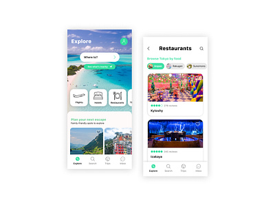 Travel App / iOS app colors design experience ios ui ux