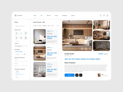 Dashboard Design. Booking. Rent. Appartment appartment booking bright dashboard design house modern rent room ui ux website