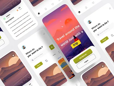 Travel App ✈️ 3d animation app branding dashboard design design graphic design illustration landing page logo motion graphics travel app ✈️ ui ui design website