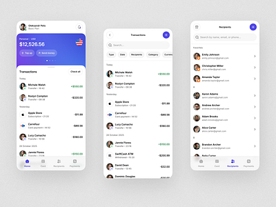 Mobile banking app design banking design finance app fintech mobile app design ui ux