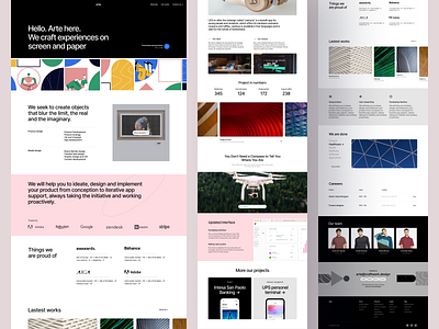 Meet Arte HTML templates 🔥 application craftwork css design figma html landing new photography portfolio release templates typography ui vector web website