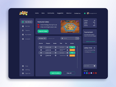 Game Landing page_Website branding design figma game graphic design landing page purple redesign ui ux website