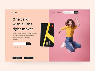 #Exploration - Web Card app design design figma graphic design landing page design mobile mobile app ui web