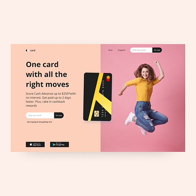 #Exploration - Web Card app design design figma graphic design landing page design mobile mobile app ui web