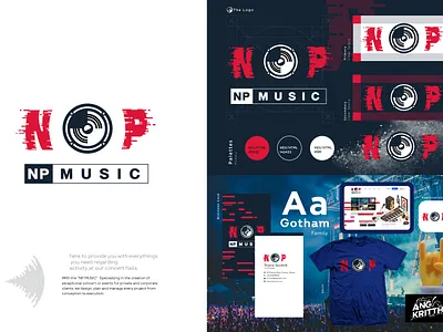 NP Music amplifier angkritth branding concert coperate corporate identity guideline icon logo music rock shirt ui ux website