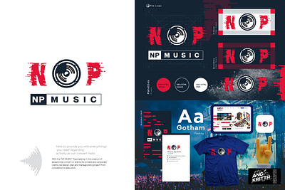 NP Music amplifier angkritth branding concert coperate corporate identity guideline icon logo music rock shirt ui ux website