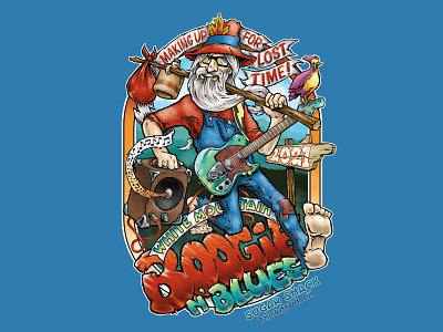 White Mountain Boogie N' Blues Festival 2021 affinity designer blues concert design festival illustration music