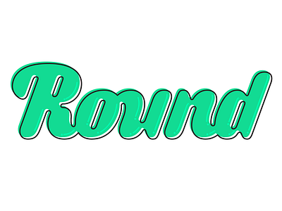 Round all-around! custom lettering custom letters design lette letter type typedesign typography