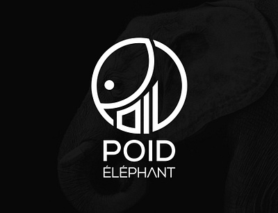 POID ÉLÉPHANT branding businesslogo customlogo graphic design lettermark logo logodesign minimalistlogo modernlogo professionallogo uniquelogo