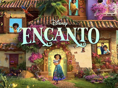 Disney's Encanto Movie Title Treatment Concepts branding custom font custom lettering custom type disney disney movie encanto graphic design hoodzpah lettering logo movie branding movie title treatment type design