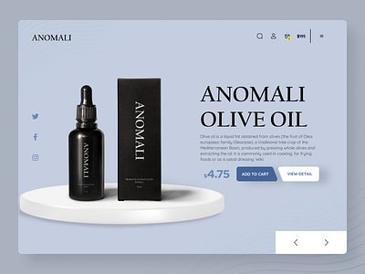 Anomali Landing Page design ui website