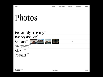 Landscapes of the Samara region / Photos adobe xd landscape minimal minimalism photo samara ui ux web webdesign