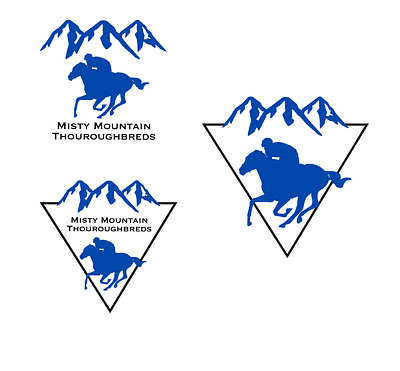 Misty Mountain Logos design graphic design illustrator logo typography