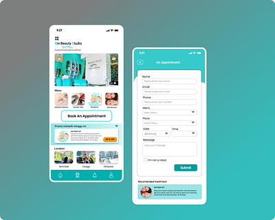 Design Challenge of Exploration Beauty Clinic Pages animation branding design design app designer designs illustration logo mobile ui motion graphics screens simple design ui user experience