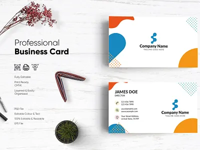 Modern Visiting Card Design-62 design flat design modern design professional business card professional design visiting card visiting card design visitingcard