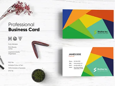 Modern Visiting Card Design-63 design flat design modern design professional business card professional design visiting card visiting card design visitingcard
