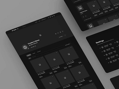 NFT Marketplace - Wireframes blockchain crypto grayscale hi fi hi fidelity hierarchy high fidelity marketplace minimal mockup nft nft market prototype skeleton ux web website wireframe wireframes wireframing