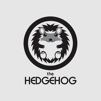 The hedgehog cafe branding design illustration logo vector