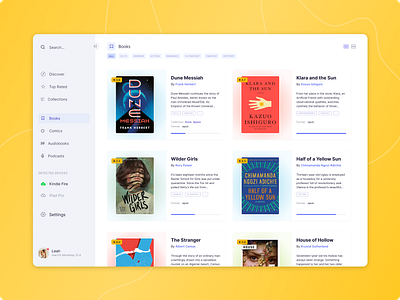 Library Platform audiobooks dark digital book ebook library light light dark mode platform podcasts ui ui design visual