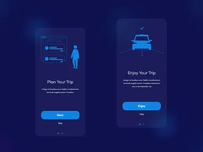 Onboarding Mobile App app app design app ui clean design mobile app modern design onboarding app onboarding design travel app trip app ui website