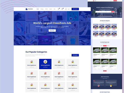 ClassiPoint – Classified Ads Web HTML5 Site Template bootstrap theme css3 design front end design html logo ui uxui web design
