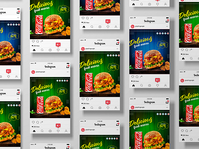 Food Instagram post design template advertisment adwords design banner ads design banner advertising banner design branding branding design campaigns banner campaigns flyer display ads fofood banner food banner instagram ads instagram post design logo promotional banner promotional template design sale banner social banner social media design