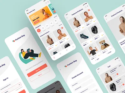 Fashion Bag beauty product branding childers wear clothing e commerce fashion fashion bag icons illustration logo mobile design online store product design shooes ui ux vector watch