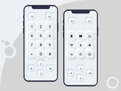 Remote App | Soft UI 3d illustration mobile control mobile remote nuemorphism remote softui tv control
