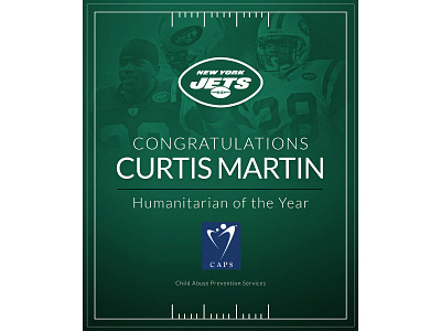 Curtis Martin creative design football graphic design jets new york new york city new york jets nfl print typography