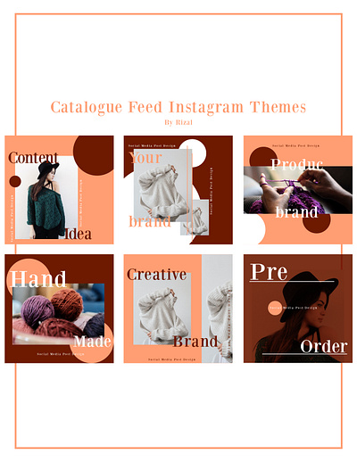 Catalogue feed instagram design content creation design feed feed instagram design graphic design