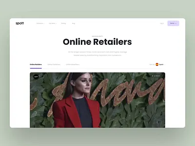 Spott News animation dashboard graphic design homepage interface news product sale shop shoppable ui