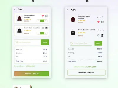 Shopping Cart UI Design cart ecommerce figma shopping app ui ui design